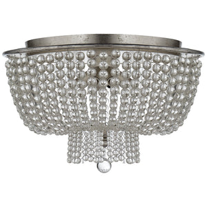 Visual Comfort Signature - ARN 4102BSL-CG - Four Light Flush Mount - Jacqueline - Burnished Silver Leaf