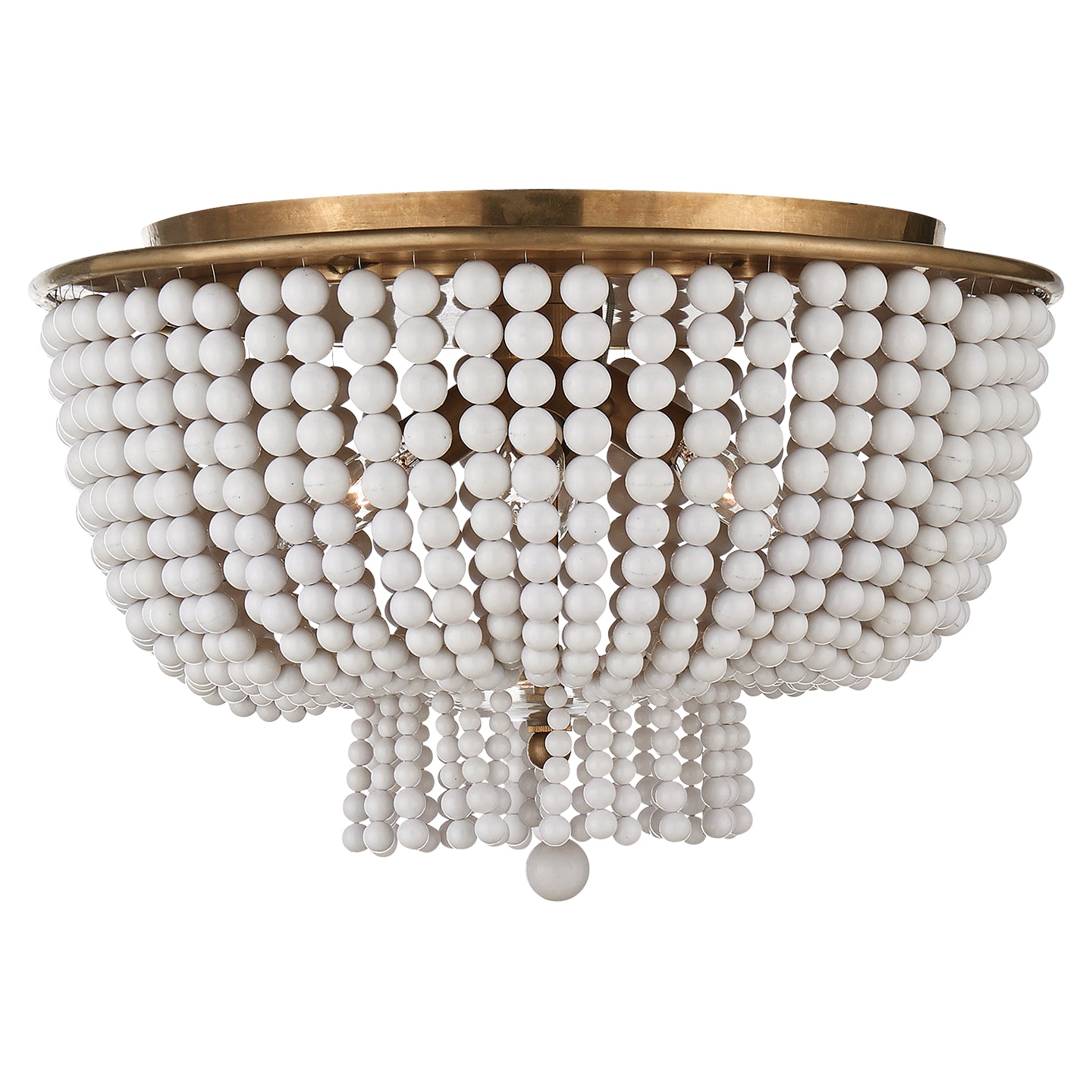 Visual Comfort Signature - ARN 4102HAB-WG - Four Light Flush Mount - Jacqueline - Hand-Rubbed Antique Brass