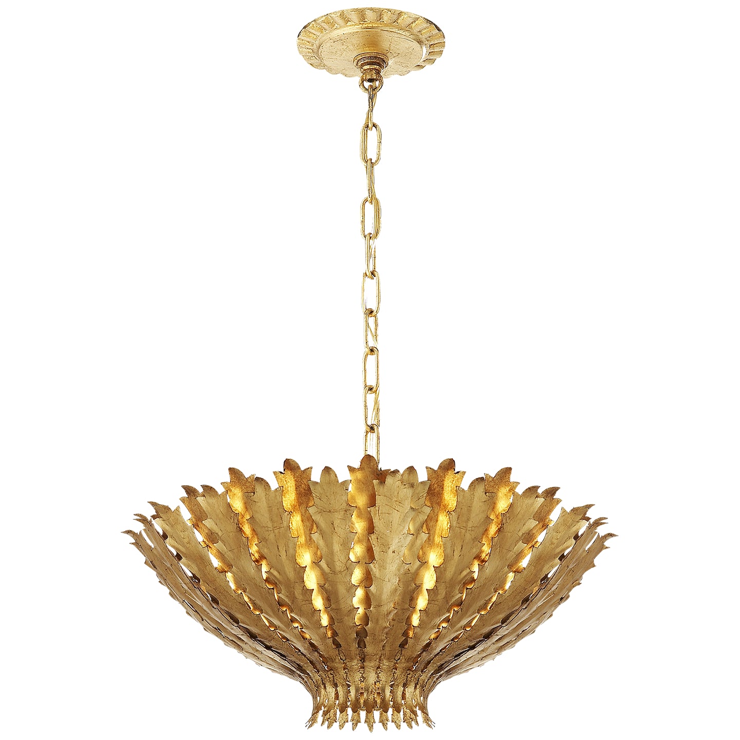 Visual Comfort Signature - ARN 5001G - Three Light Chandelier - Hampton - Gild