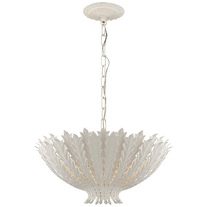 Visual Comfort Signature - ARN 5001PW - Three Light Chandelier - Hampton - Plaster White