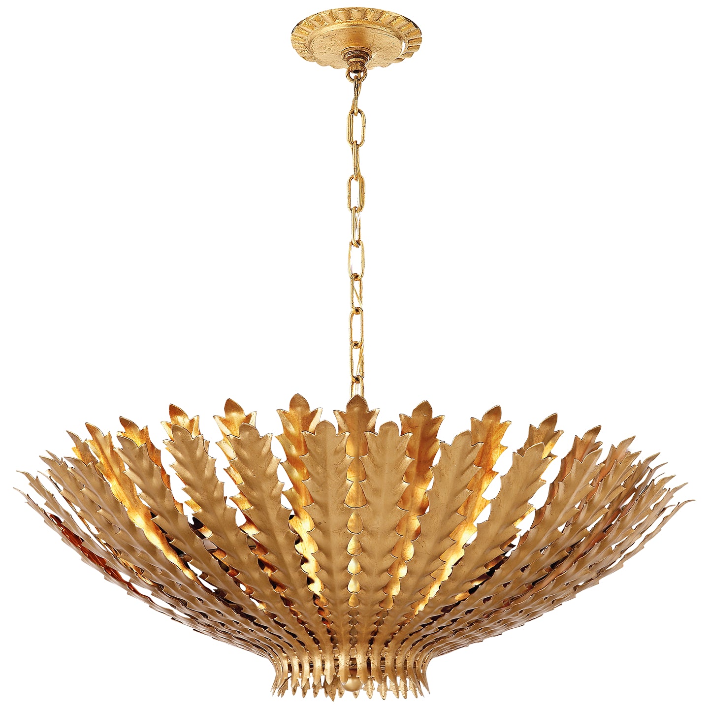 Visual Comfort Signature - ARN 5011G - Six Light Chandelier - Hampton - Gild