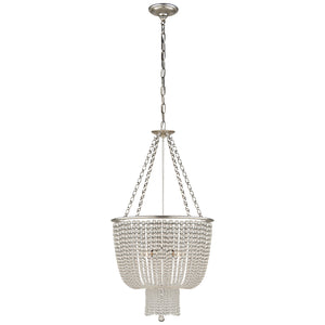 Visual Comfort Signature - ARN 5102BSL-CG - Four Light Chandelier - Jacqueline - Burnished Silver Leaf