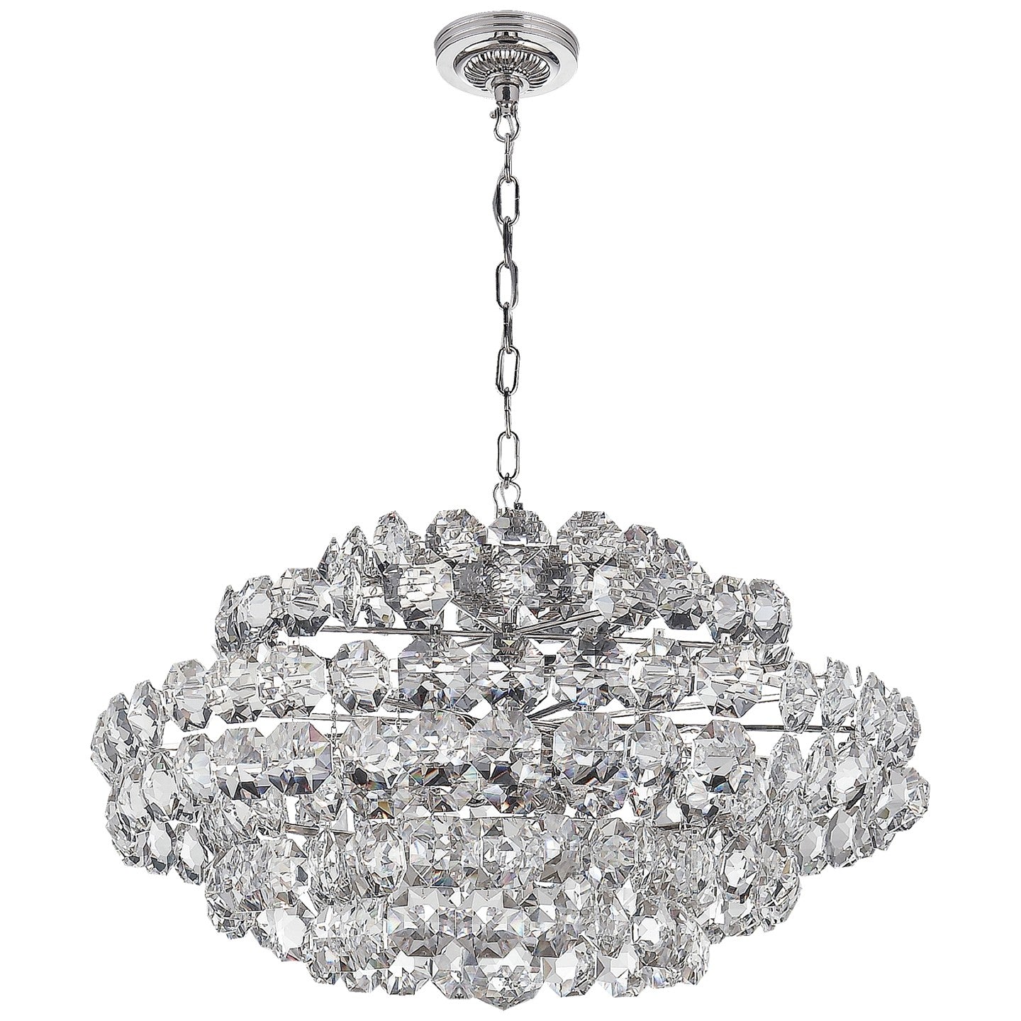 Visual Comfort Signature - ARN 5105PN-CG - 12 Light Chandelier - Sanger - Polished Nickel