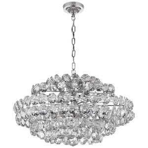 Visual Comfort Signature - ARN 5105PN-CG - 12 Light Chandelier - Sanger - Polished Nickel