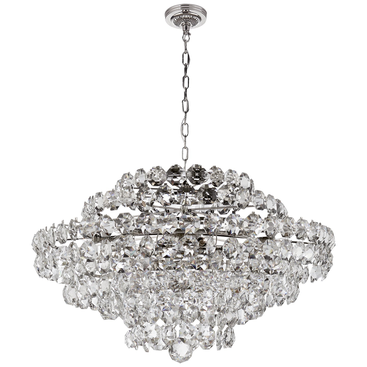 Visual Comfort Signature - ARN 5120PN-CG - 18 Light Chandelier - Sanger - Polished Nickel