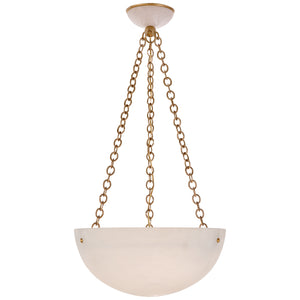 Visual Comfort Signature - ARN 5202HAB/ALB - Three Light Chandelier - O'Connor - Hand-Rubbed Antique Brass