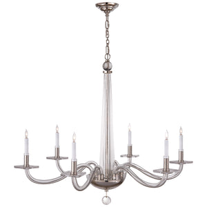 Visual Comfort Signature - CHC 1141PN - Six Light Chandelier - Bernardo - Polished Nickel and Clear Glass