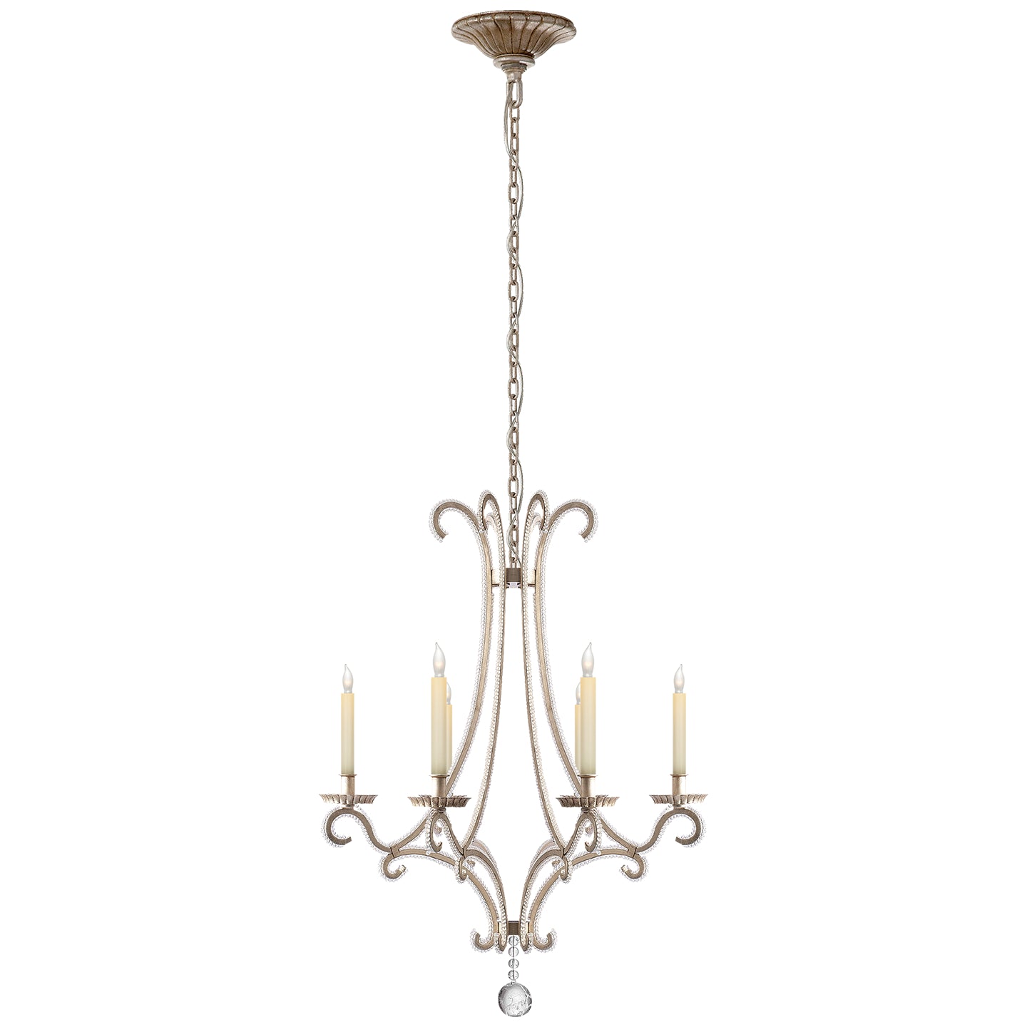 Visual Comfort Signature - CHC 1552BSL-CG - Six Light Chandelier - Oslo - Burnished Silver Leaf