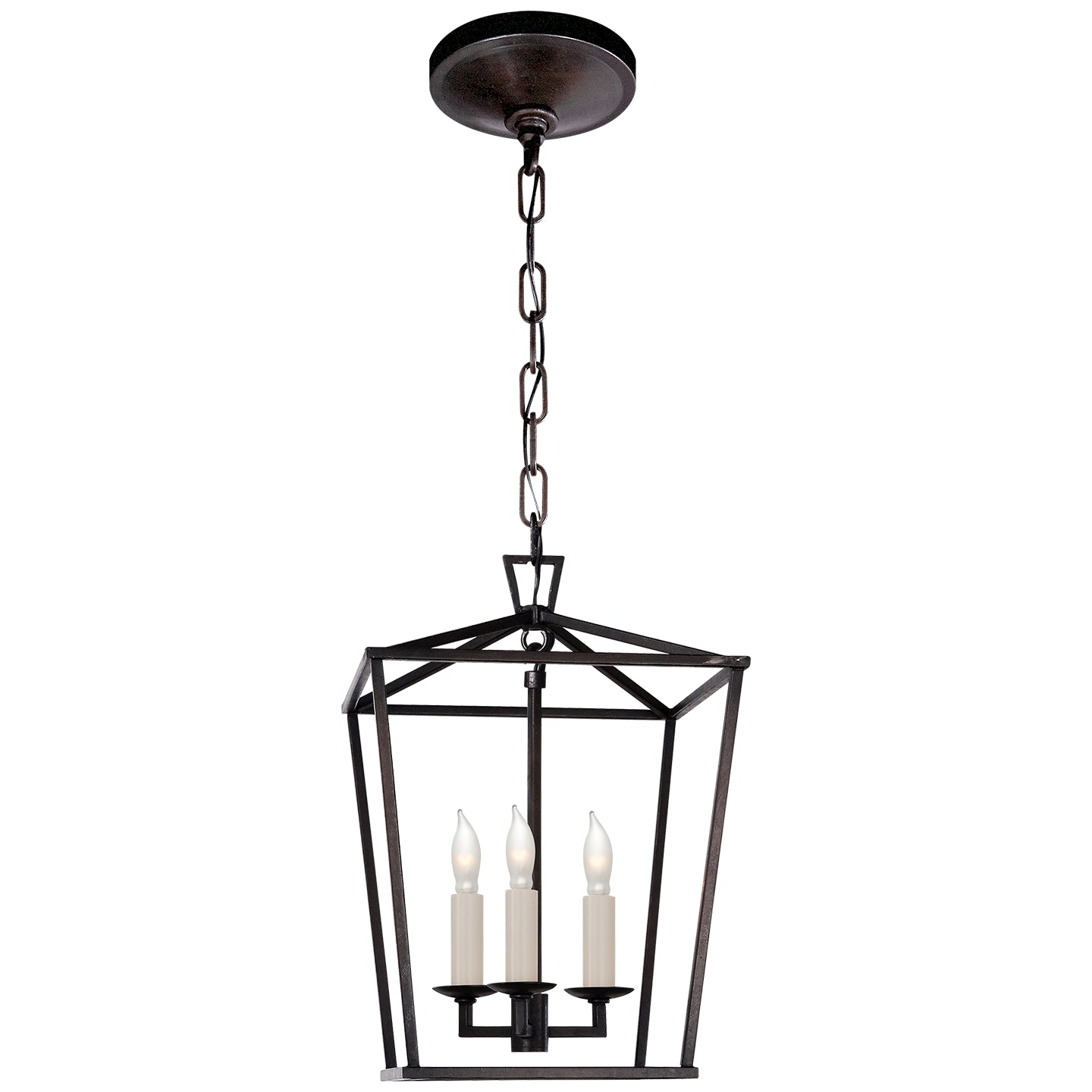 Visual Comfort Signature - CHC 2175AI - Three Light Lantern - Darlana - Aged Iron