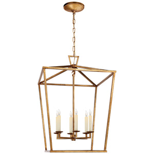 Visual Comfort Signature - CHC 2176GI - Six Light Lantern - Darlana - Gilded Iron