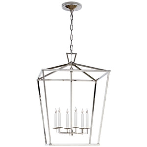 Visual Comfort Signature - CHC 2176PN - Six Light Lantern - Darlana - Polished Nickel