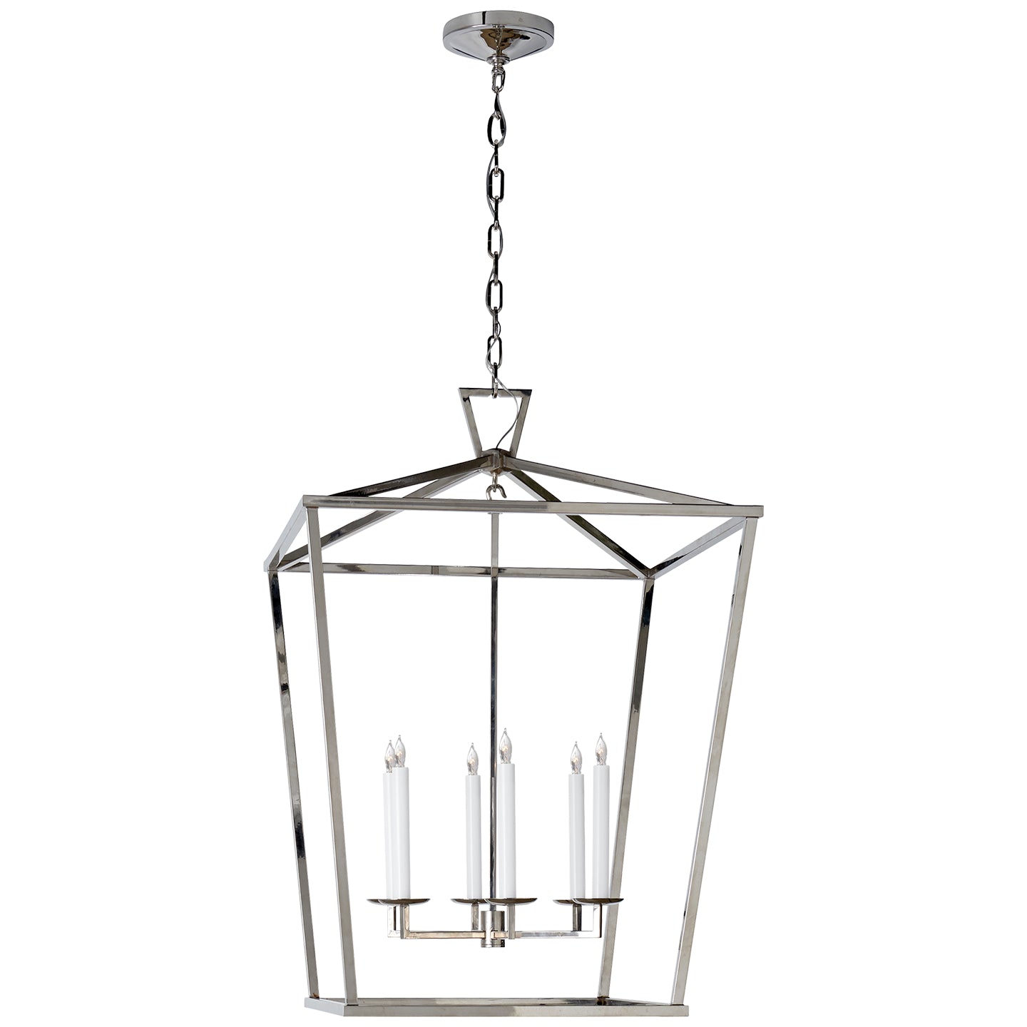 Visual Comfort Signature - CHC 2177PN - Six Light Lantern - Darlana - Polished Nickel