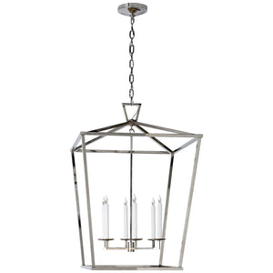 Visual Comfort Signature - CHC 2177PN - Six Light Lantern - Darlana - Polished Nickel