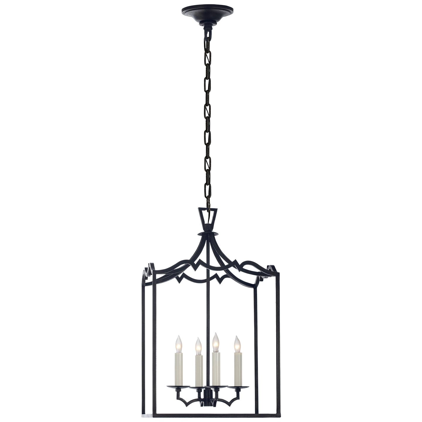 Visual Comfort Signature - CHC 2180AI - Four Light Lantern - Darlana Fancy - Aged Iron