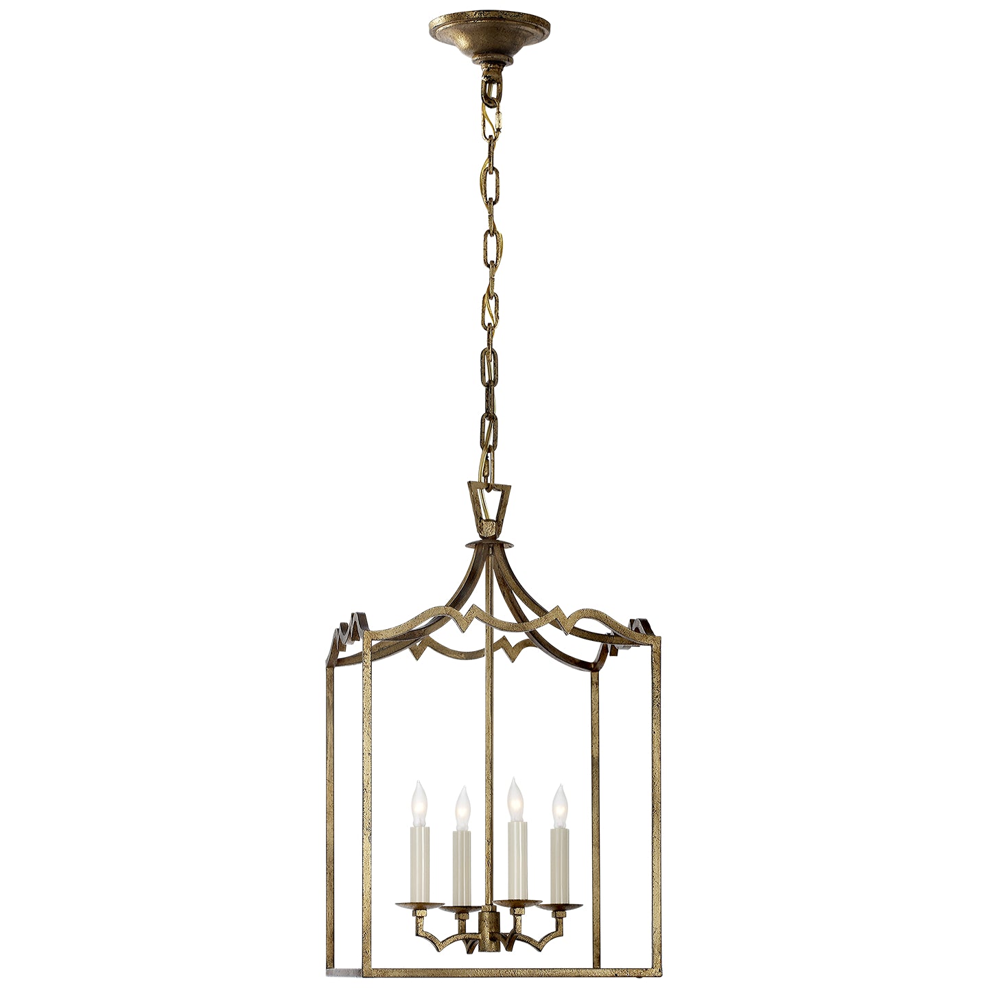 Visual Comfort Signature - CHC 2180GI - Four Light Lantern - Darlana Fancy - Gilded Iron