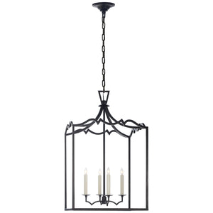 Visual Comfort Signature - CHC 2181AI - Four Light Lantern - Darlana Fancy - Aged Iron