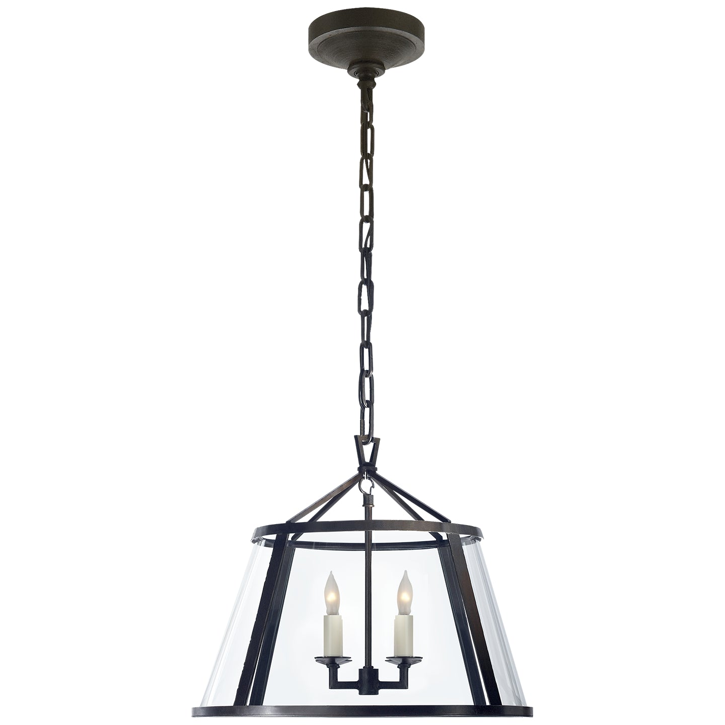 Visual Comfort Signature - CHC 2201AI-CG - Four Light Pendant - Darlana Pendant - Aged Iron