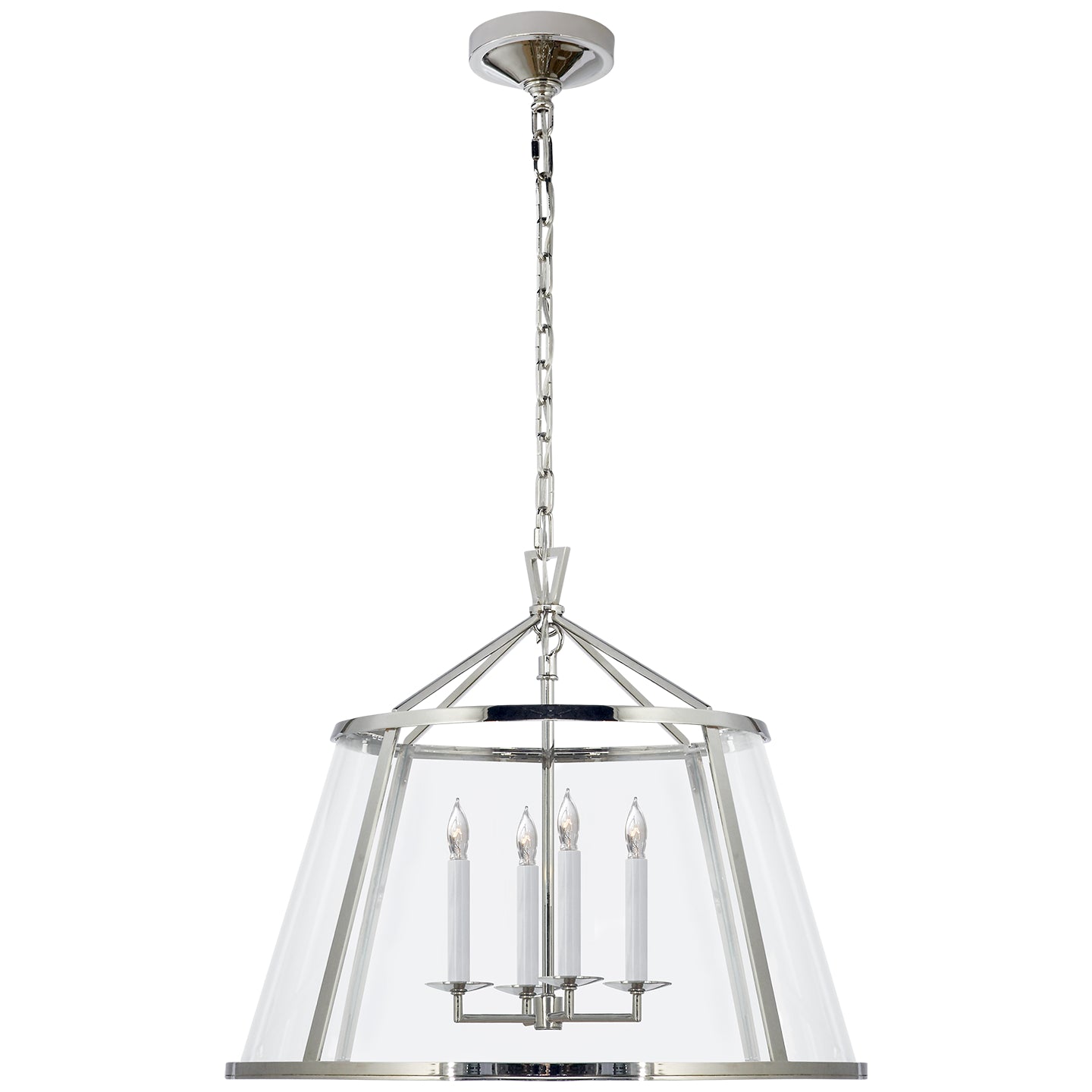 Visual Comfort Signature - CHC 2202PN-CG - Four Light Pendant - Darlana Pendant - Polished Nickel