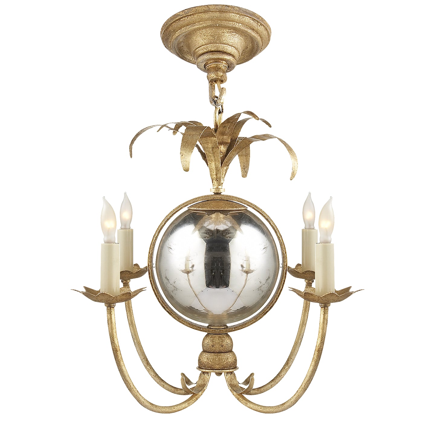 Visual Comfort Signature - CHC 5370GI - Four Light Chandelier - Gramercy - Gilded Iron