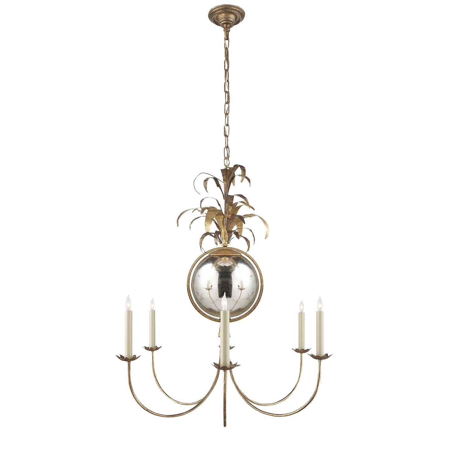 Visual Comfort Signature - CHC 5373GI - Six Light Chandelier - Gramercy - Gilded Iron