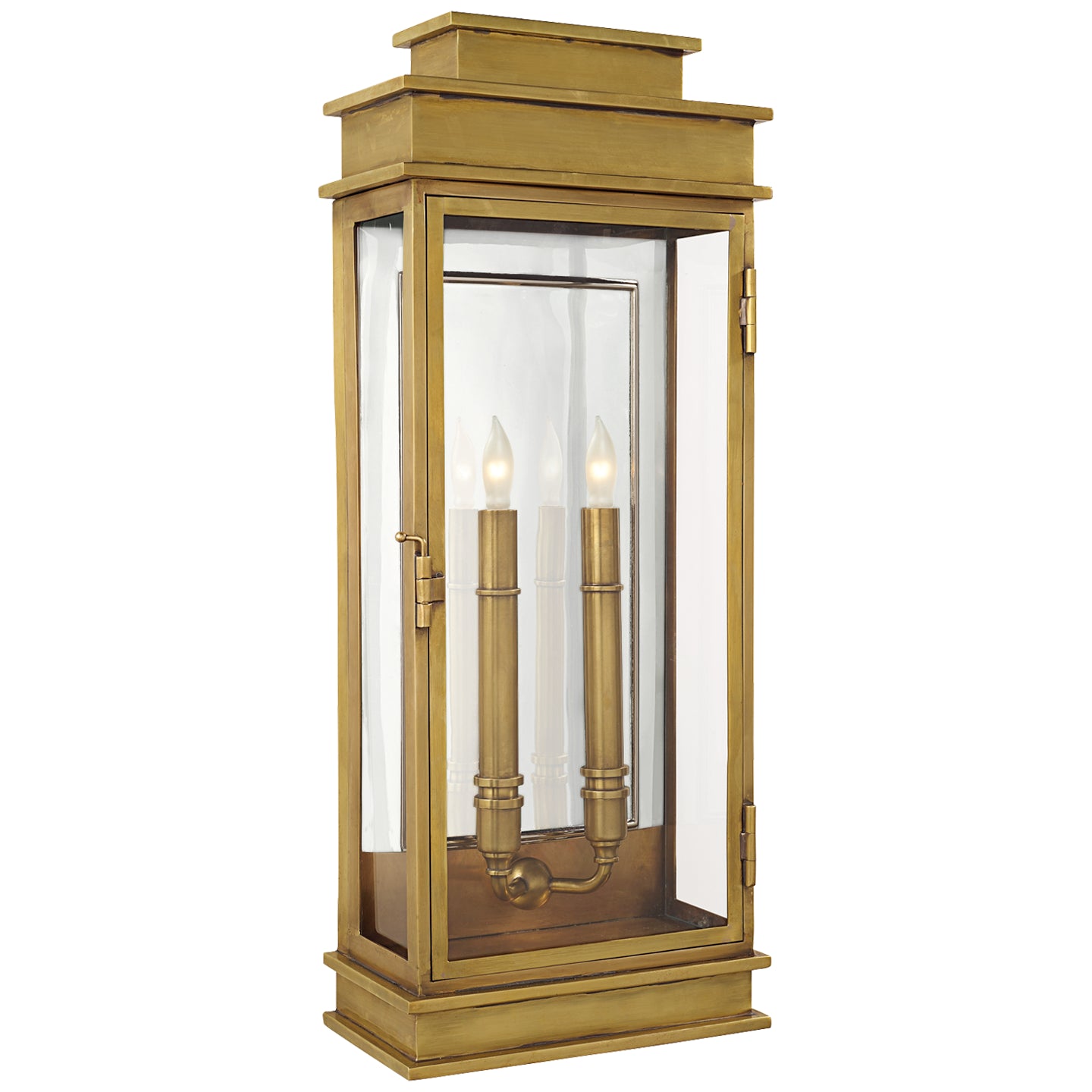 Visual Comfort Signature - CHO 2910AB - Two Light Linear Lantern - Linear Lantern - Antique-Burnished Brass