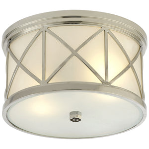 Visual Comfort Signature - SK 4010PN-FG - Two Light Flush Mount - Montpelier - Polished Nickel