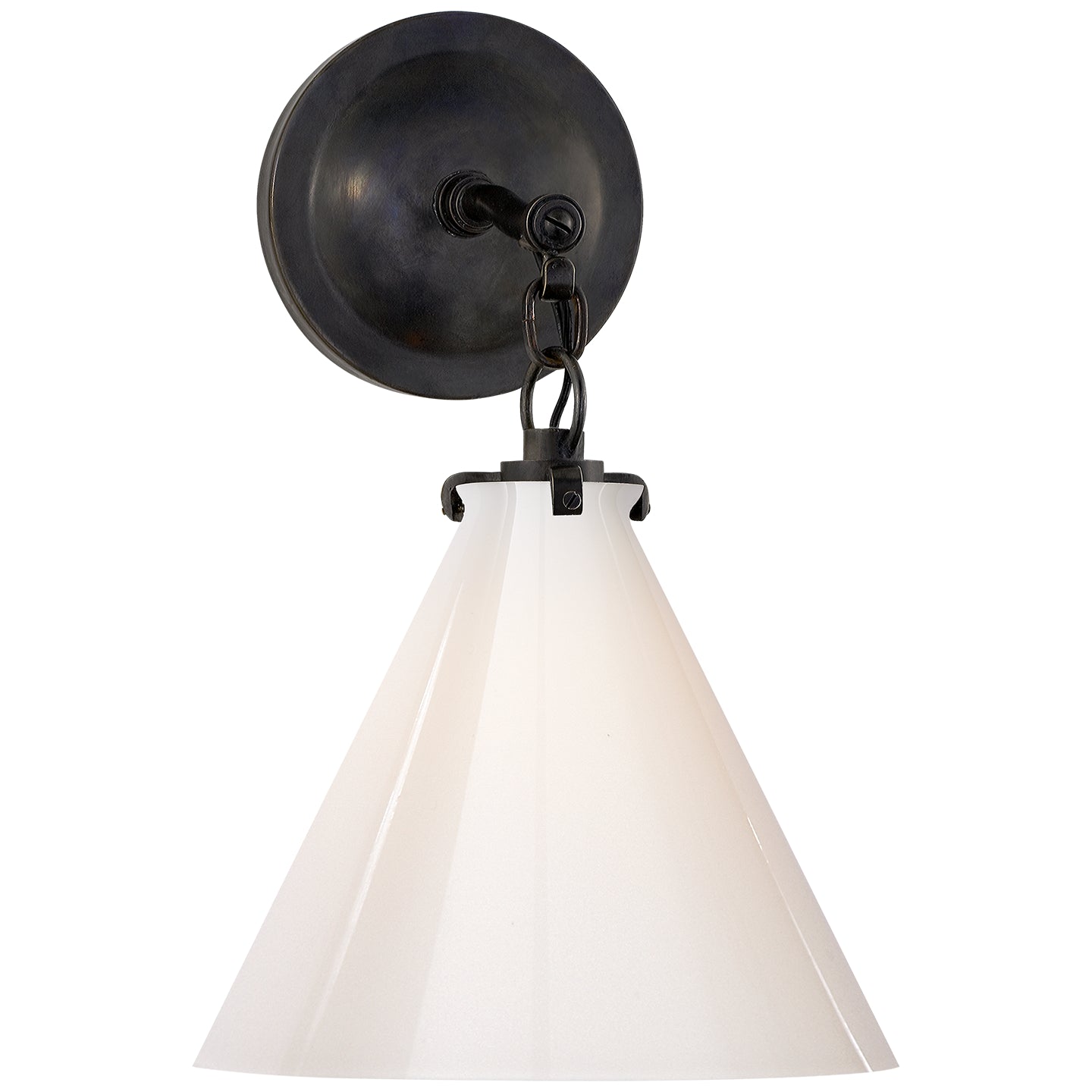 Visual Comfort Signature - TOB 2225BZ/G6-WG - One Light Wall Sconce - Katie Conical - Bronze