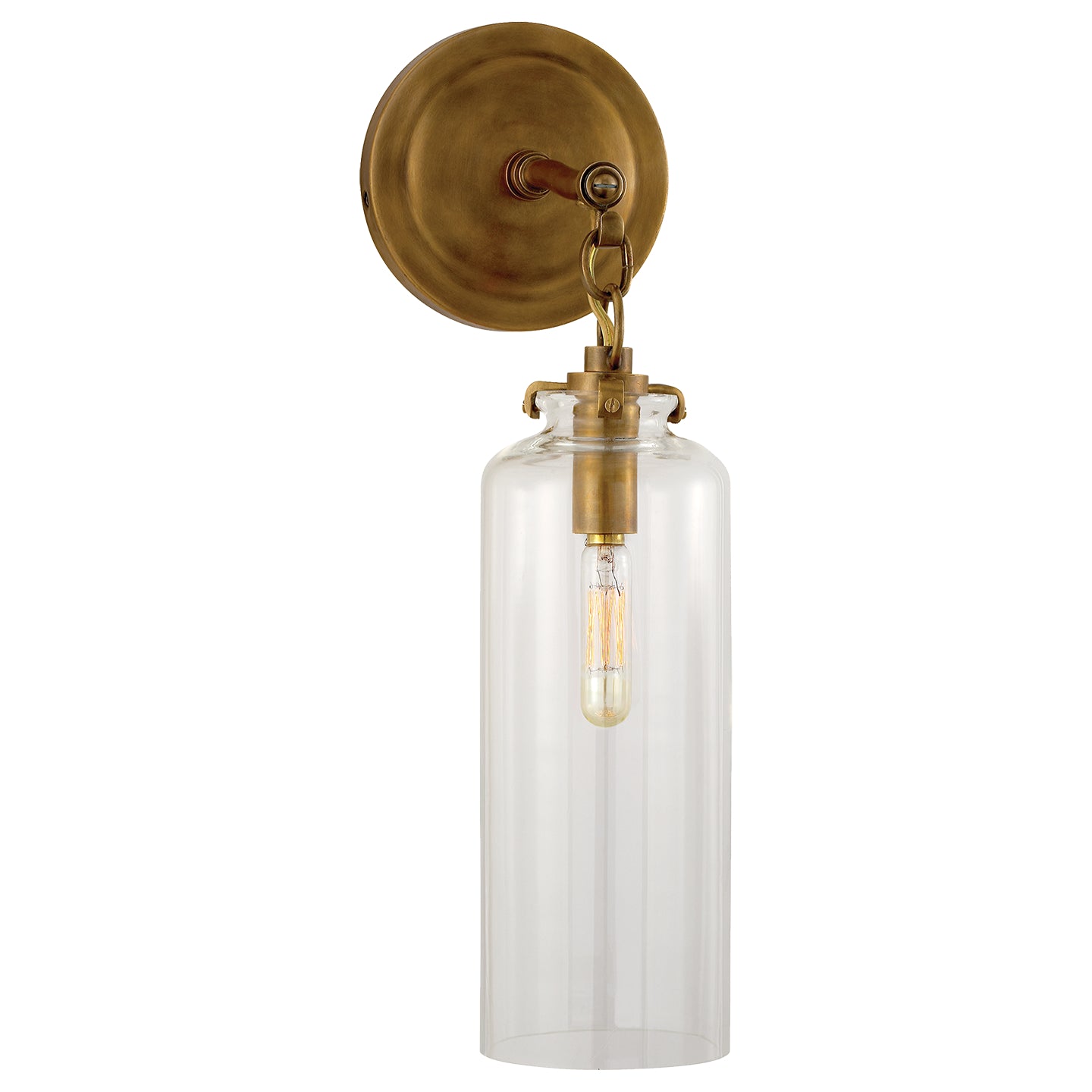 Visual Comfort Signature - TOB 2225HAB/G3-CG - One Light Wall Sconce - Katie Cylider - Hand-Rubbed Antique Brass