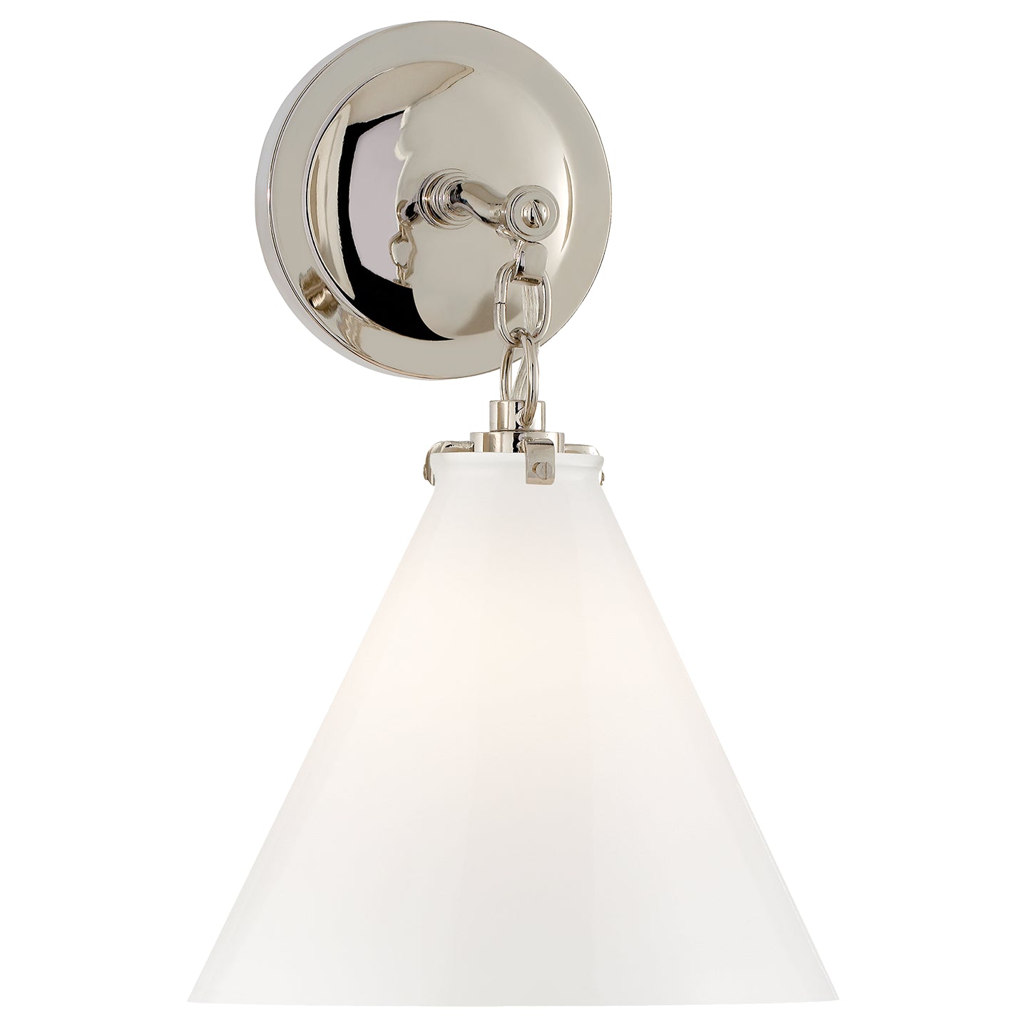 Visual Comfort Signature - TOB 2225PN/G6-WG - One Light Wall Sconce - Katie Conical - Polished Nickel