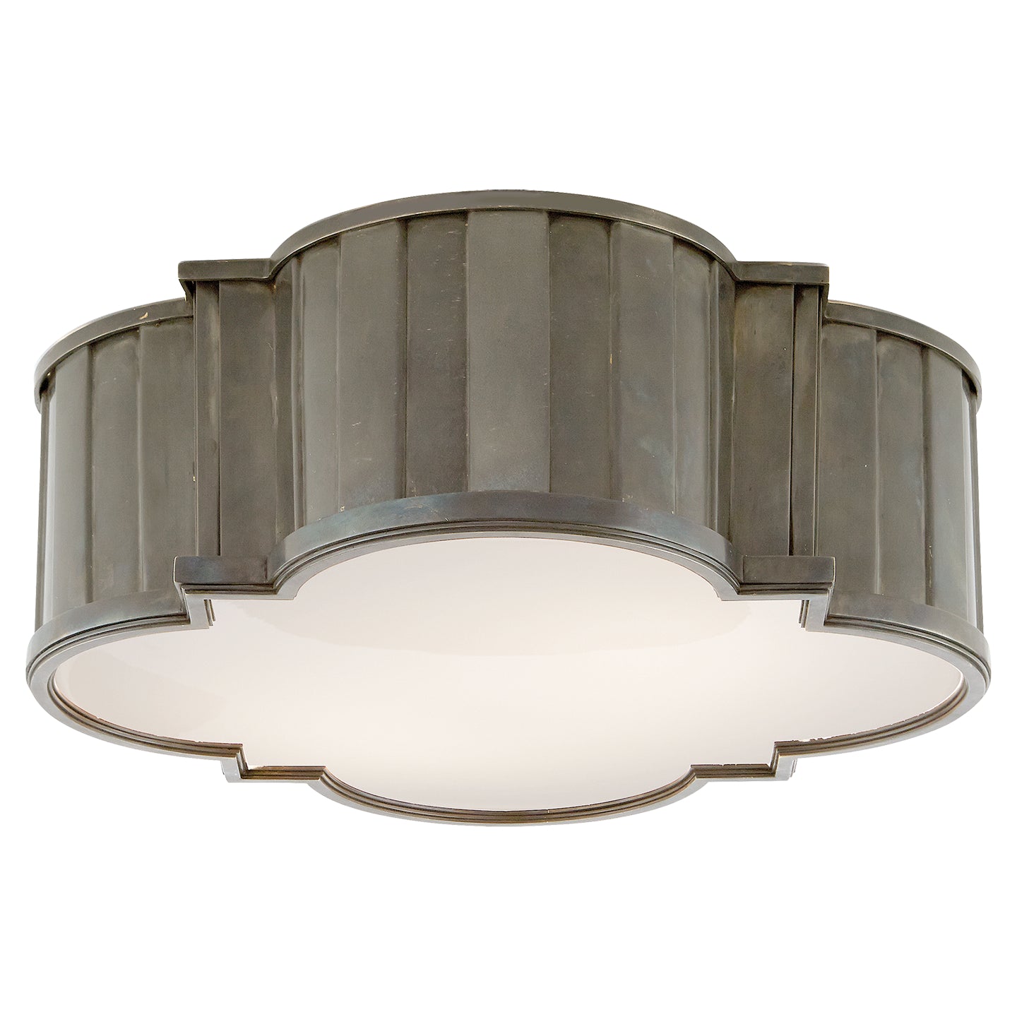 Visual Comfort Signature - TOB 4131AN-WG - Four Light Flush Mount - Tilden - Antique Nickel