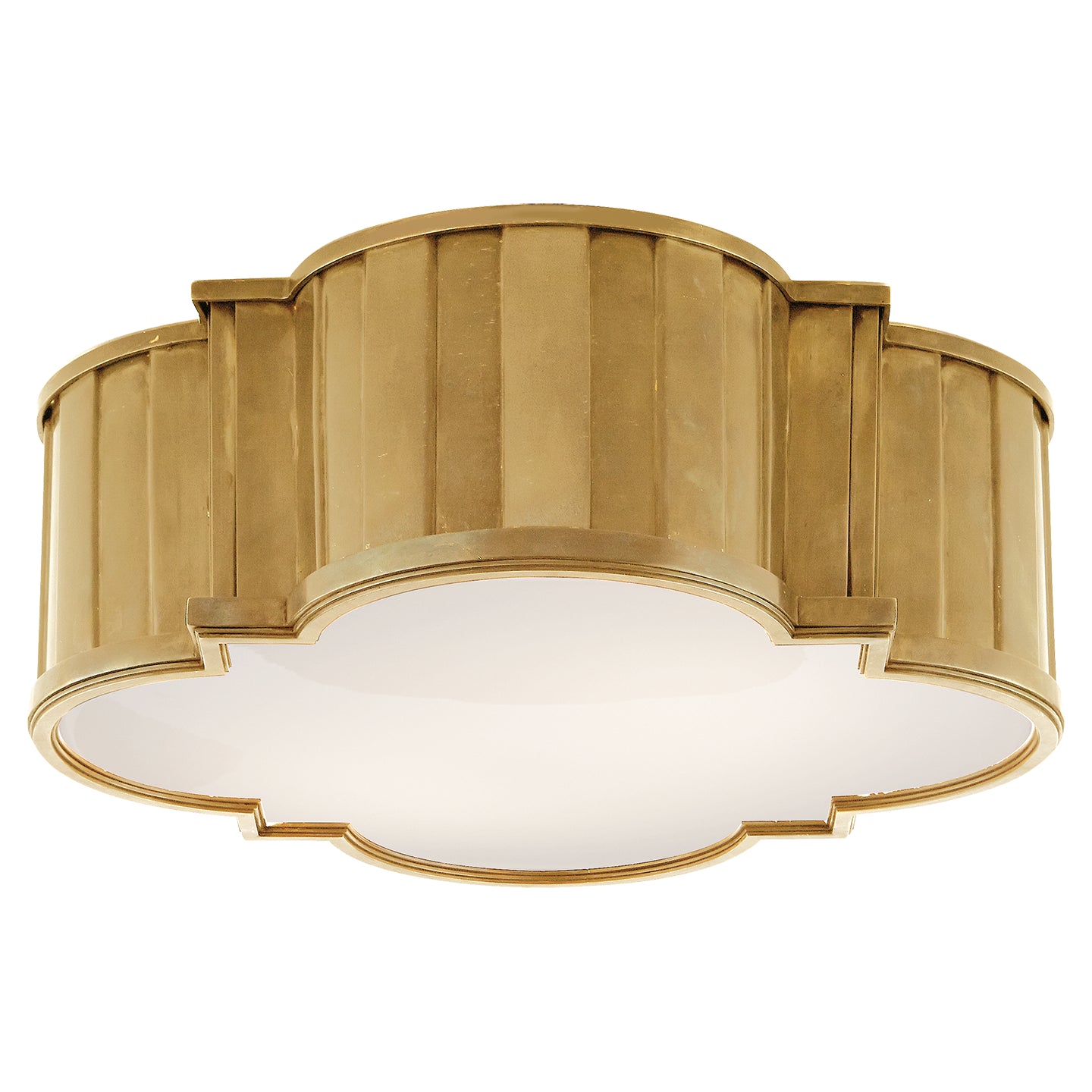 Visual Comfort Signature - TOB 4131HAB-WG - Four Light Flush Mount - Tilden - Hand-Rubbed Antique Brass