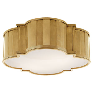 Visual Comfort Signature - TOB 4131HAB-WG - Four Light Flush Mount - Tilden - Hand-Rubbed Antique Brass