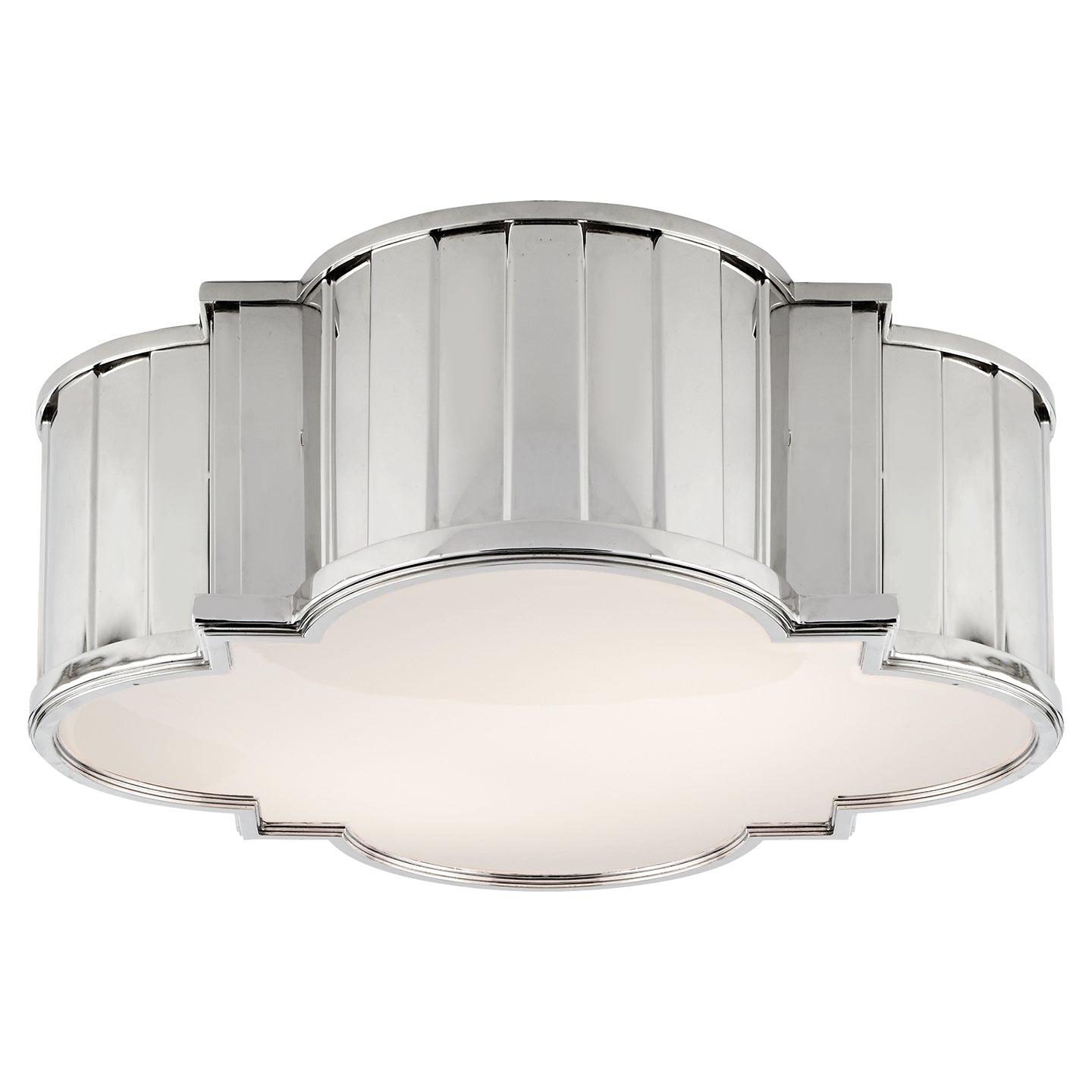 Visual Comfort Signature - TOB 4131PN-WG - Four Light Flush Mount - Tilden - Polished Nickel