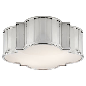 Visual Comfort Signature - TOB 4131PN-WG - Four Light Flush Mount - Tilden - Polished Nickel