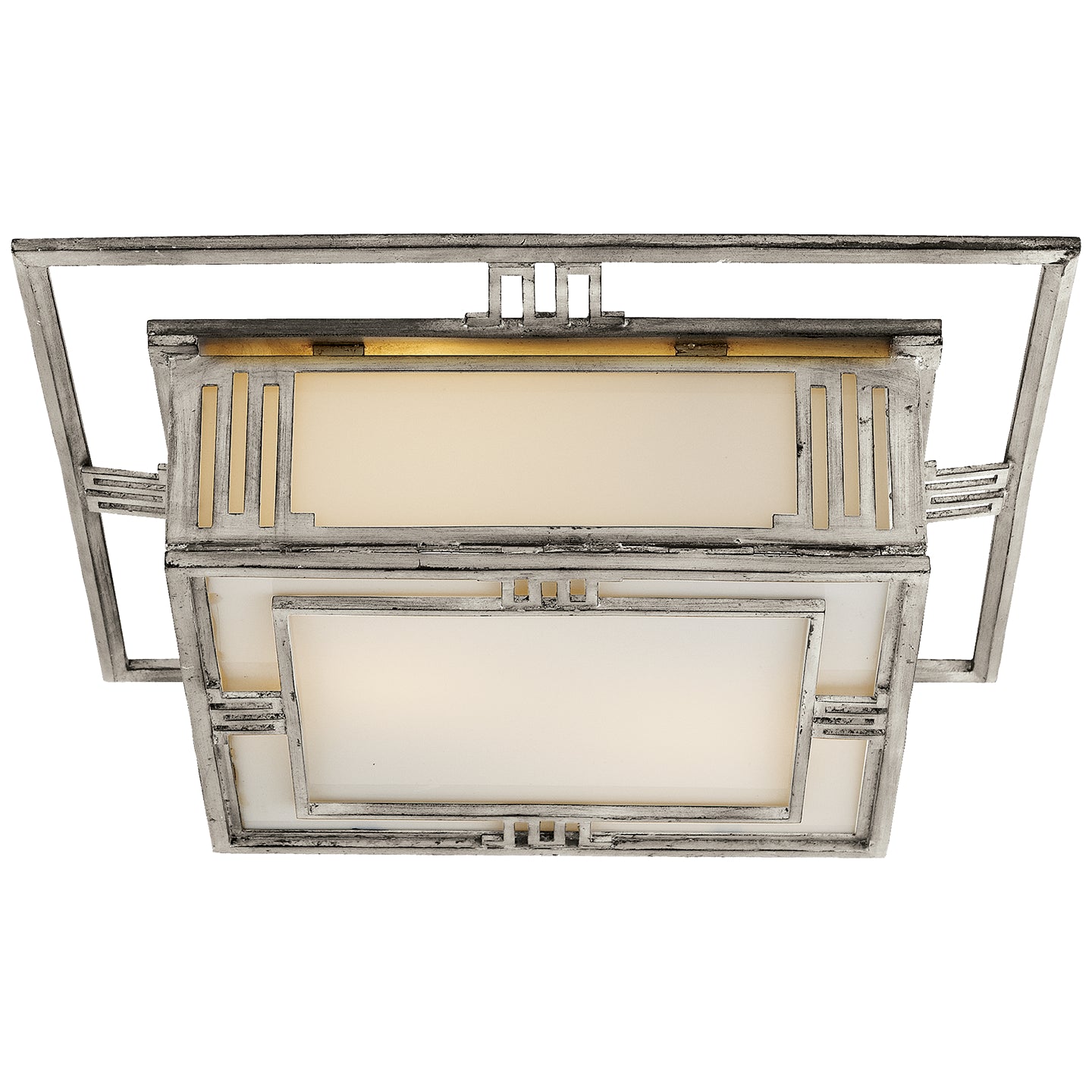 Visual Comfort Signature - TOB 4220BSL - Two Light Flush Mount - Enrique - Burnished Silver Leaf