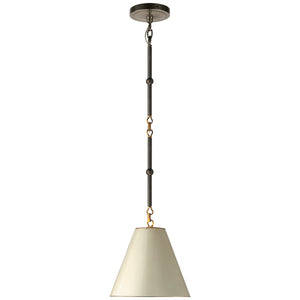 Visual Comfort Signature - TOB 5089BZ/HAB-AW - One Light Pendant - Goodman - Bronze with Antique Brass