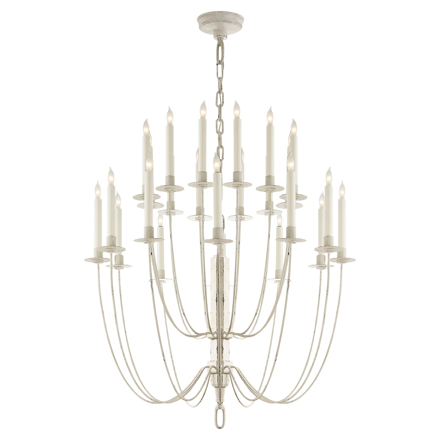 Visual Comfort Signature - TOB 5205BW - 24 Light Chandelier - Erika - Belgian White