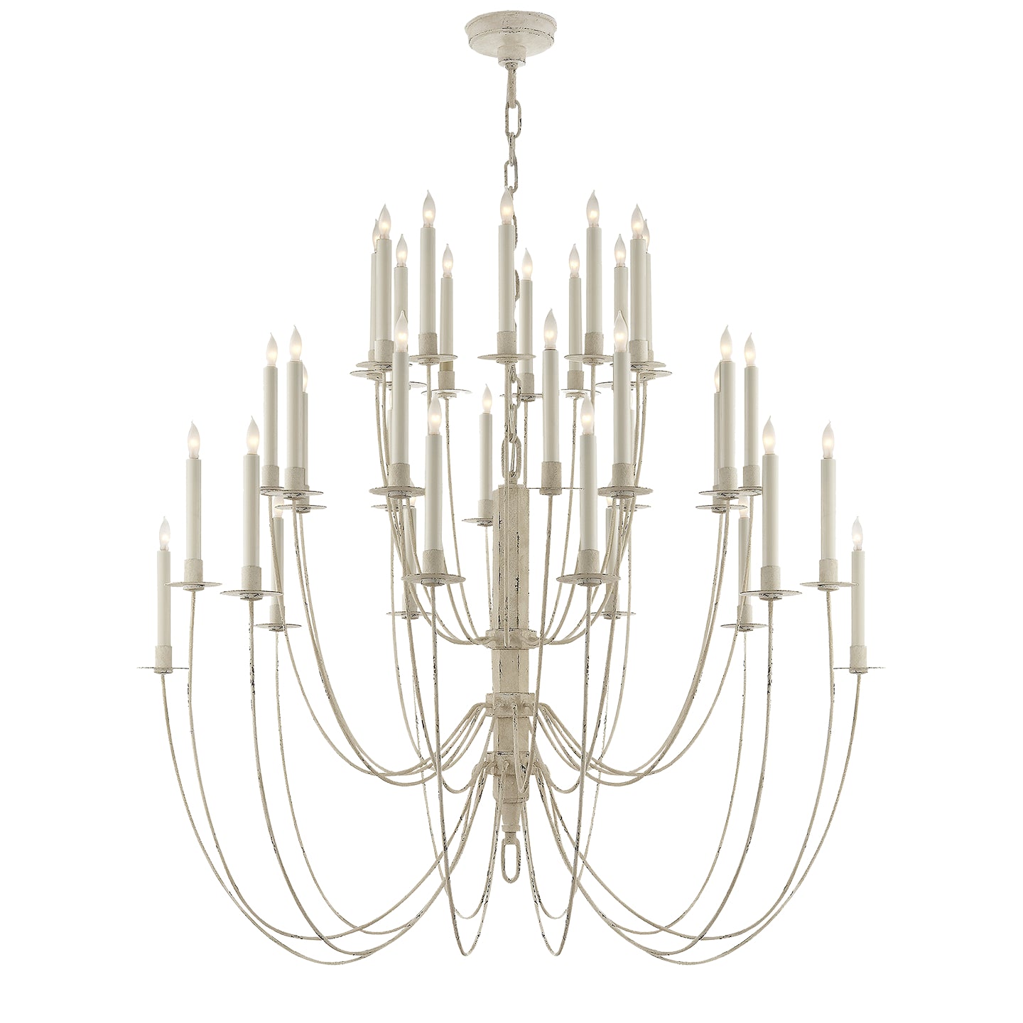 Visual Comfort Signature - TOB 5206BW - 36 Light Chandelier - Erika - Belgian White