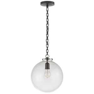 Visual Comfort Signature - TOB 5226BZ/G4-CG - One Light Pendant - Katie Globe - Bronze