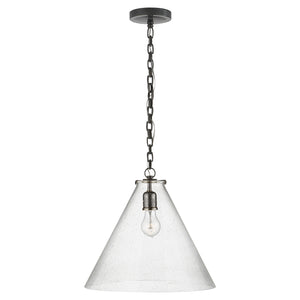 Visual Comfort Signature - TOB 5226BZ/G6-SG - One Light Pendant - Katie Conical - Bronze