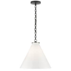 Visual Comfort Signature - TOB 5226BZ/G6-WG - One Light Pendant - Katie Conical - Bronze