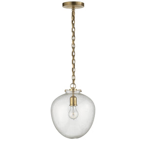Visual Comfort Signature - TOB 5226HAB/G2-SG - One Light Pendant - Katie Acorn - Hand-Rubbed Antique Brass