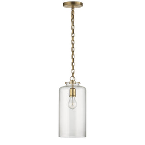Visual Comfort Signature - TOB 5226HAB/G3-CG - One Light Pendant - Katie Cylider - Hand-Rubbed Antique Brass