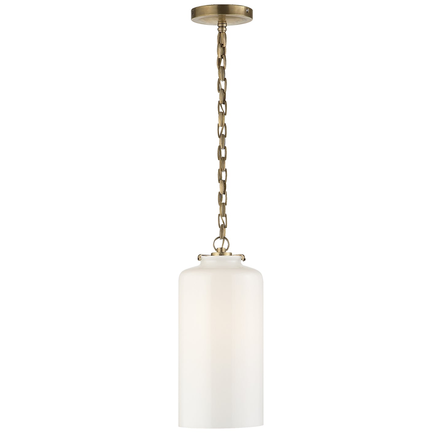 Visual Comfort Signature - TOB 5226HAB/G3-WG - One Light Pendant - Katie Cylider - Hand-Rubbed Antique Brass