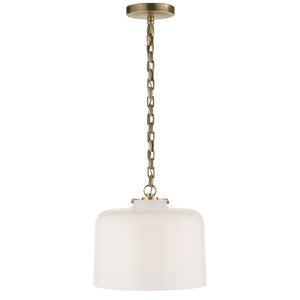 Visual Comfort Signature - TOB 5226HAB/G5-WG - One Light Pendant - Katie Dome - Hand-Rubbed Antique Brass