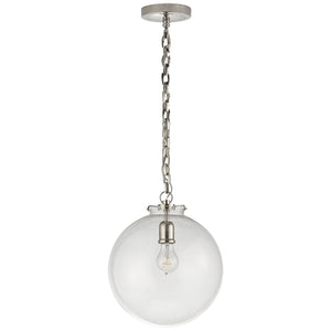 Visual Comfort Signature - TOB 5226PN/G4-CG - One Light Pendant - Katie Globe - Polished Nickel