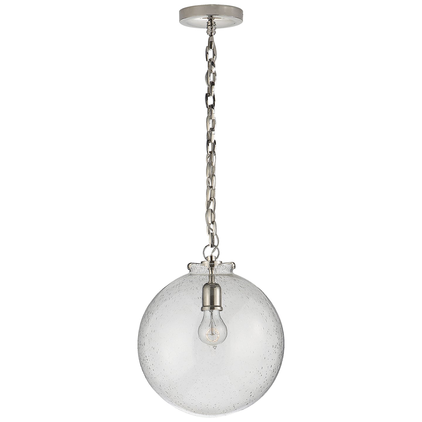 Visual Comfort Signature - TOB 5226PN/G4-SG - One Light Pendant - Katie Globe - Polished Nickel