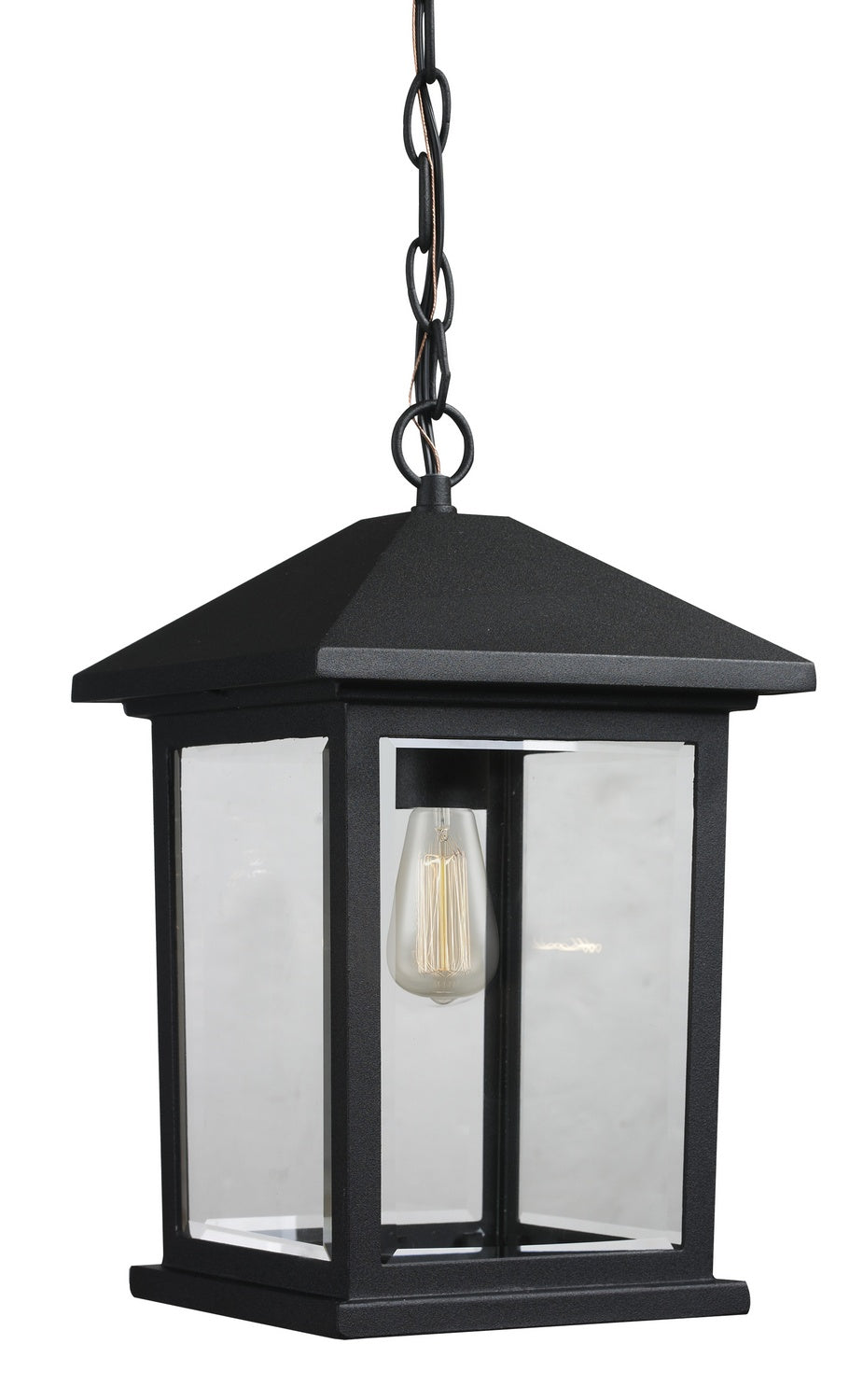 Z-Lite - 531CHM-BK - One Light Outdoor Chain Mount Ceiling Fixture - Portland - Black
