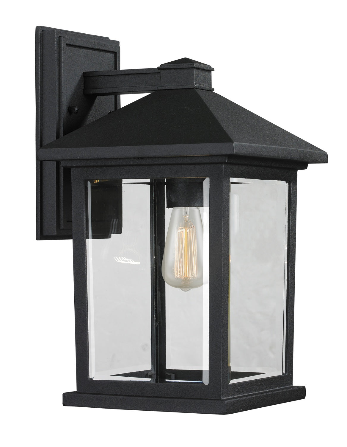 Z-Lite - 531M-BK - One Light Outdoor Wall Light - Portland - Black