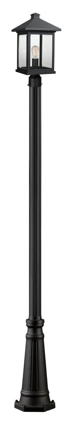 Z-Lite - 531PHBR-519P-BK - One Light Outdoor Post Mounted Fixture - Portland - Black